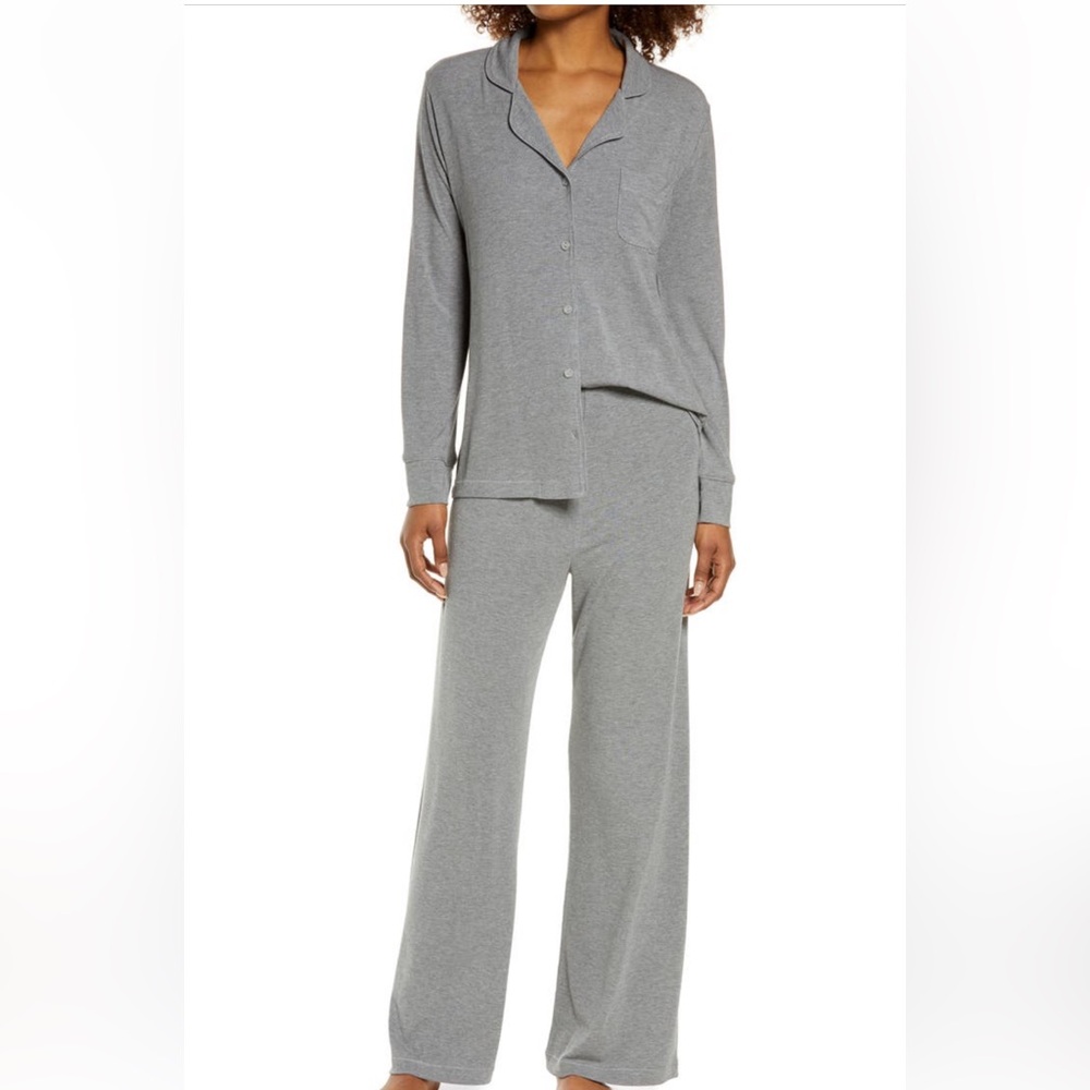 Skims heather grey pajamas set xxs